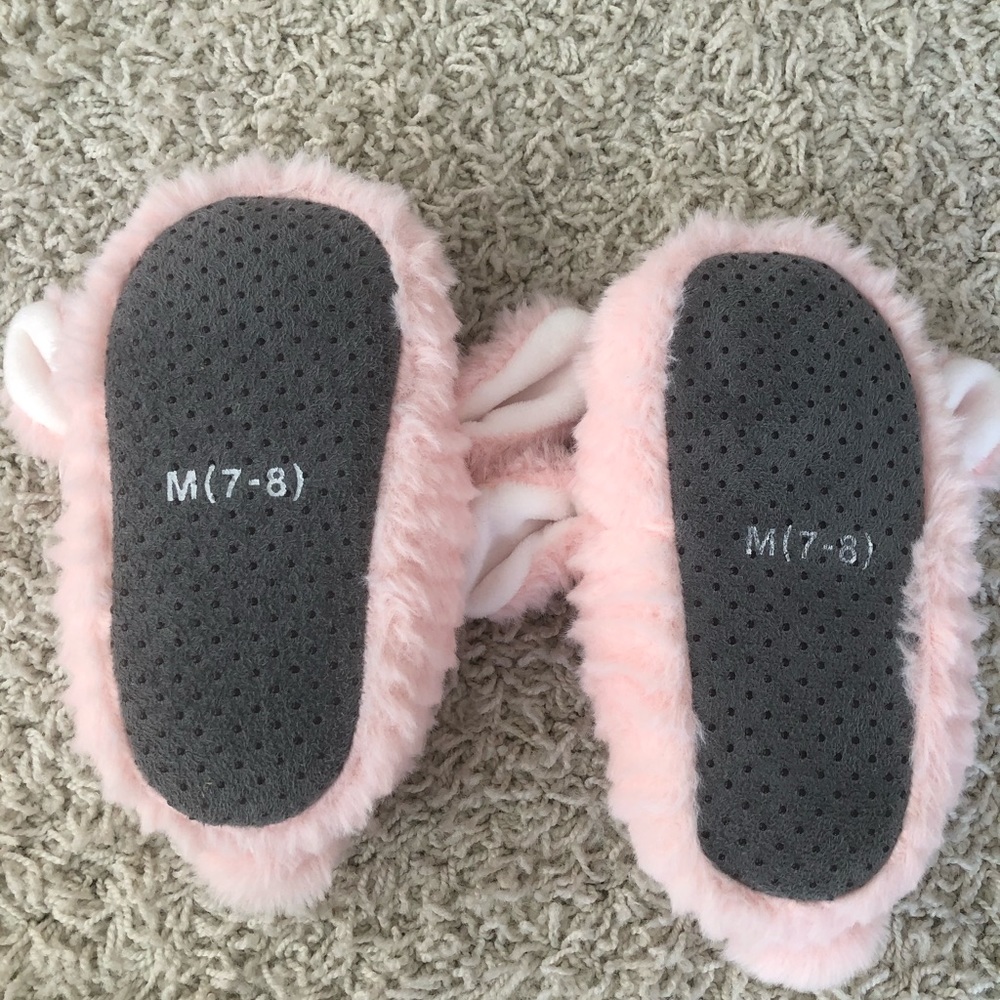 Pink Toddler slippers size 7/8 - Picture 4 of 5